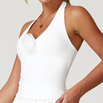 Load image into Gallery viewer, Seamless Contour Halter Bra Open Back Premium Breathable