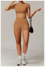 Load image into Gallery viewer, Seamless Contour Two Piece Yoga Set Luxe Performance Wear