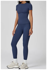 Load image into Gallery viewer, 2 Piece Seamless Yoga Set Performance Leggings Luxe
