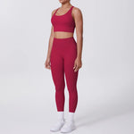 Load image into Gallery viewer, Ultra Luxe Contour Yoga Wear 2 Piece Leggings Nylon
