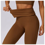 Load image into Gallery viewer, High Waist Flare Leggings for Studio Sophistication