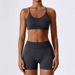 Load image into Gallery viewer, Seamless Performance Yoga Set Contour Nylon Knit Fabric