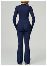 Load image into Gallery viewer, 2 Piece Contoured Breathable Yoga Ensemble Knitwear