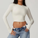 Load image into Gallery viewer, Breathable Seamless Contour Long Sleeve Top Performance