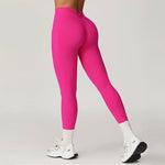 Load image into Gallery viewer, V Back Swept High Waist Contoured Leggings With Performance