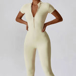 Load image into Gallery viewer, Seamless One Piece Yoga Bodysuit Zippered Breathable