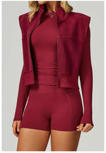 Load image into Gallery viewer, Winter Velvet Contoured High Neck Performance Cozy Vest