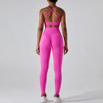Load image into Gallery viewer, Seamless Performance Wear Set With High Waist Leggings