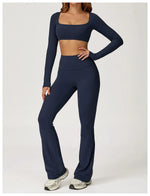 Load image into Gallery viewer, Soft Stretch Contour Two Piece Yoga Silhouette Leggings