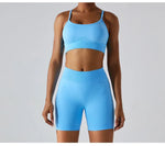 Load image into Gallery viewer, Seamless Contour 2 Piece Sculpted Yoga Wear Breathable