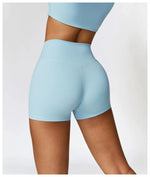 Load image into Gallery viewer, Sculpted Contour Yoga Shorts With Breathable Comfort