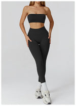 Load image into Gallery viewer, Seamless Contour Yoga Bra Open Back For Athleisure Wear