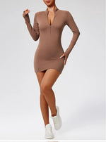 Load image into Gallery viewer, Contoured Premium Long-Sleeve Bodysuit With Zipper