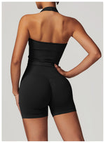 Load image into Gallery viewer, Luxurious Hanging Neck Seamless Sports Bra Nylon Spandex