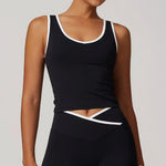 Load image into Gallery viewer, Seamless Contour Backless Sport Bra Top Nylon Spandex