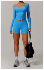 Load image into Gallery viewer, Seamless High Waist Studio Shorts Performance Luxe Elite