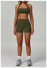 Load image into Gallery viewer, Seamless Contour 2 Piece Breathable Active Wear Set Nylon