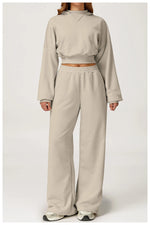 Load image into Gallery viewer, Luxurious 2 Piece Hooded Sweat Shirt Set Winter Wear Cotton