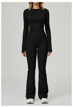 Load image into Gallery viewer, 2 Piece Contoured Breathable Yoga Ensemble Knitwear