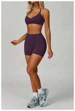Load image into Gallery viewer, Seamless Contour 2 Piece Breathable Active Wear Set Nylon