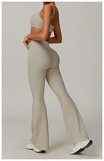 Load image into Gallery viewer, Contoured High Waist Seamless Bell Bottom Leggings