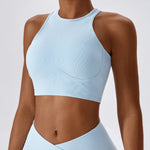Load image into Gallery viewer, Ribbed Contour Ultra Breathable Premium Sports Bra Chest Pads