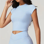 Load image into Gallery viewer, Breathable Seamless Studio Tee Nylon Knit For Running