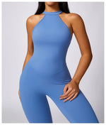Load image into Gallery viewer, Backless Contour Jumpsuit Set with Seamless Performance