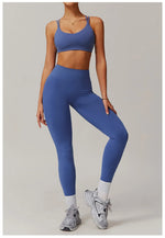 Load image into Gallery viewer, Performance Contoured Zippered Yoga Outfit Long Sleeve