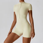 Load image into Gallery viewer, Seamless Contour Zippered Yoga Bodysuit Performance