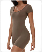 Load image into Gallery viewer, Backless Contour Jumpsuit Breathable Performance Nylon