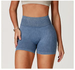Load image into Gallery viewer, High Waist Sandwashed Performance Yoga Shorts LuxeLine