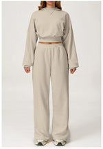 Load image into Gallery viewer, Luxurious 2 Piece Hooded Sweat Shirt Set Winter Wear Cotton