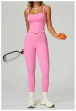 Load image into Gallery viewer, Cross Waist High Rise Contoured Elegance Yoga Leggings