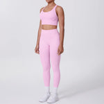 Load image into Gallery viewer, Ultra Luxe Contour Yoga Wear 2 Piece Leggings Nylon