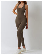 Load image into Gallery viewer, Seamless Contour Sculpt One Piece Yoga Bodysuit Set