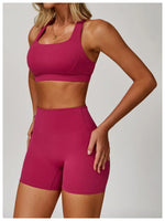 Load image into Gallery viewer, High Waist Yoga Shorts Contour Moisture Wicking Breathable