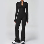 Load image into Gallery viewer, Zippered Contour Seamless Yoga Jump Suit Performance