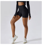 Load image into Gallery viewer, High Waist Yoga Shorts Contour Moisture Wicking Breathable