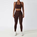 Load image into Gallery viewer, 2 Piece Contouring Sculpted Yoga Ensemble Performance