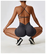 Load image into Gallery viewer, Seamless Performance Yoga Set Contour Nylon Knit Fabric