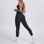 Load image into Gallery viewer, Ultra Luxe Contour Yoga Wear 2 Piece Leggings Nylon