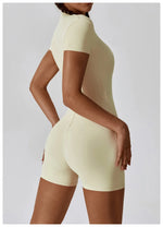 Load image into Gallery viewer, Seamless Contour Zippered Yoga Bodysuit Performance