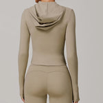 Load image into Gallery viewer, Zip Front Yoga Jacket Breathable High Stretch Nylon