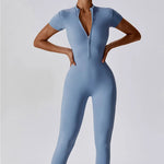 Load image into Gallery viewer, Seamless One Piece Yoga Bodysuit Zippered Breathable