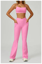 Load image into Gallery viewer, Two Piece Ultra Performance Yoga Luxe Set High Waist Band