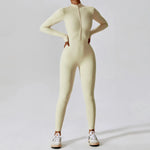 Load image into Gallery viewer, Zippered Contour Yoga Jumpsuit With Performance Gear
