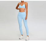 Load image into Gallery viewer, Luxurious Premium Contoured Two Piece Yoga Set Nylon