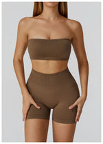 Load image into Gallery viewer, Seamless Contour Yoga Bra Open Back For Athleisure Wear