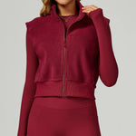 Load image into Gallery viewer, Winter Velvet Contoured High Neck Performance Cozy Vest